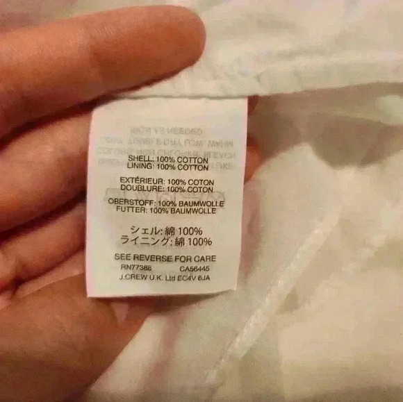 MADEWELL White Romantic Blouse Cream pleat picnic Short Sleeve quarter sleeve - Picture 7 of 11